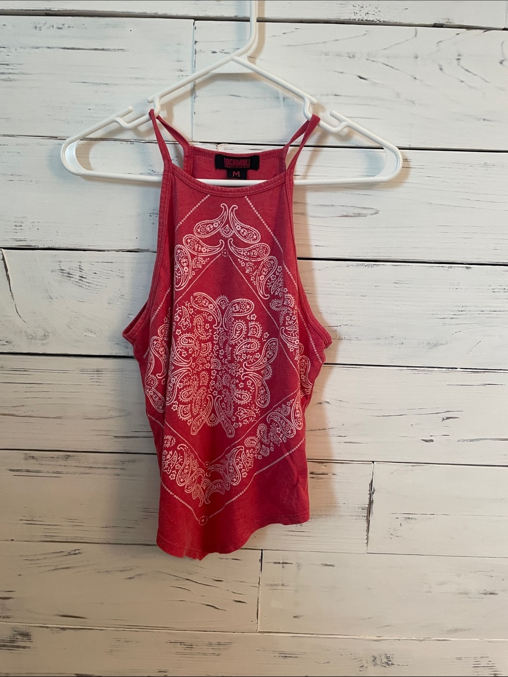 Red Paisley High-Neck Camisole Tank by Mossimo Supply Co.